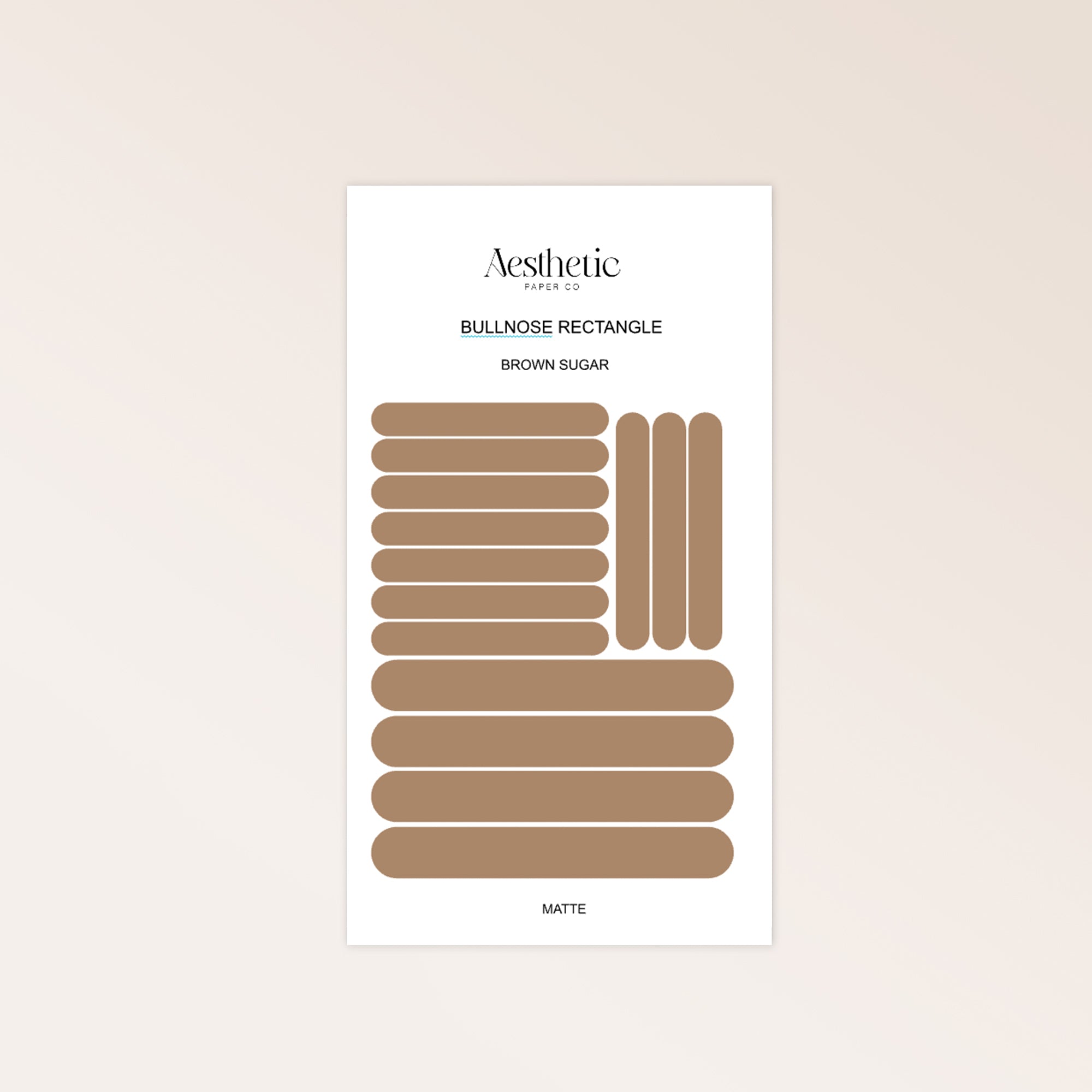 BULLNOSE RECTANGLE STICKER