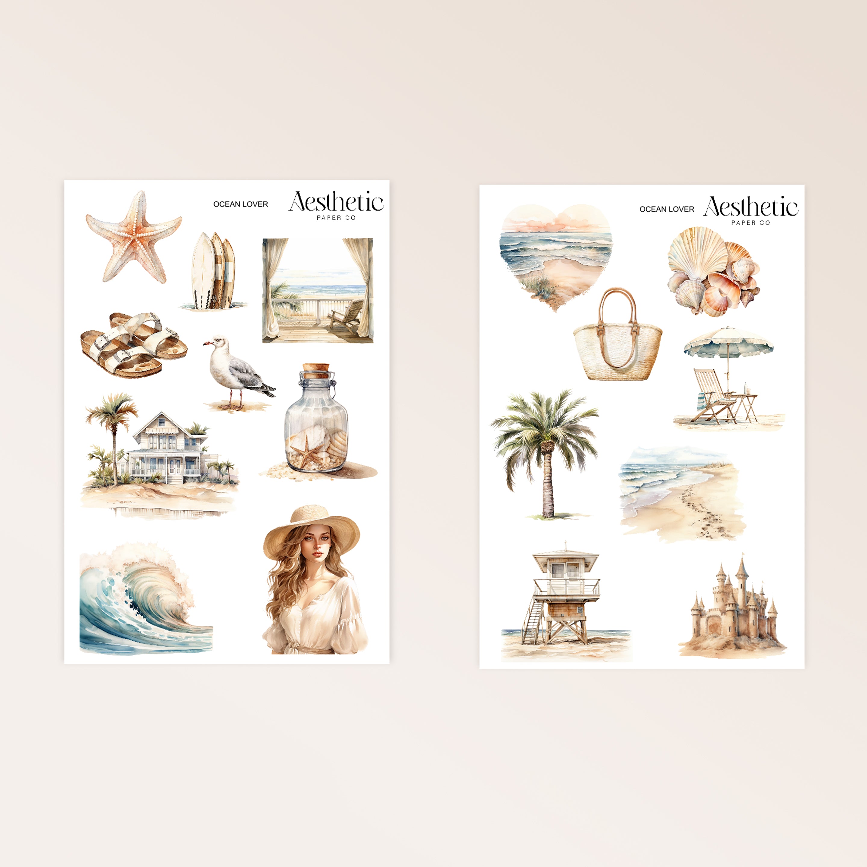 OCEAN LOVER STICKERS