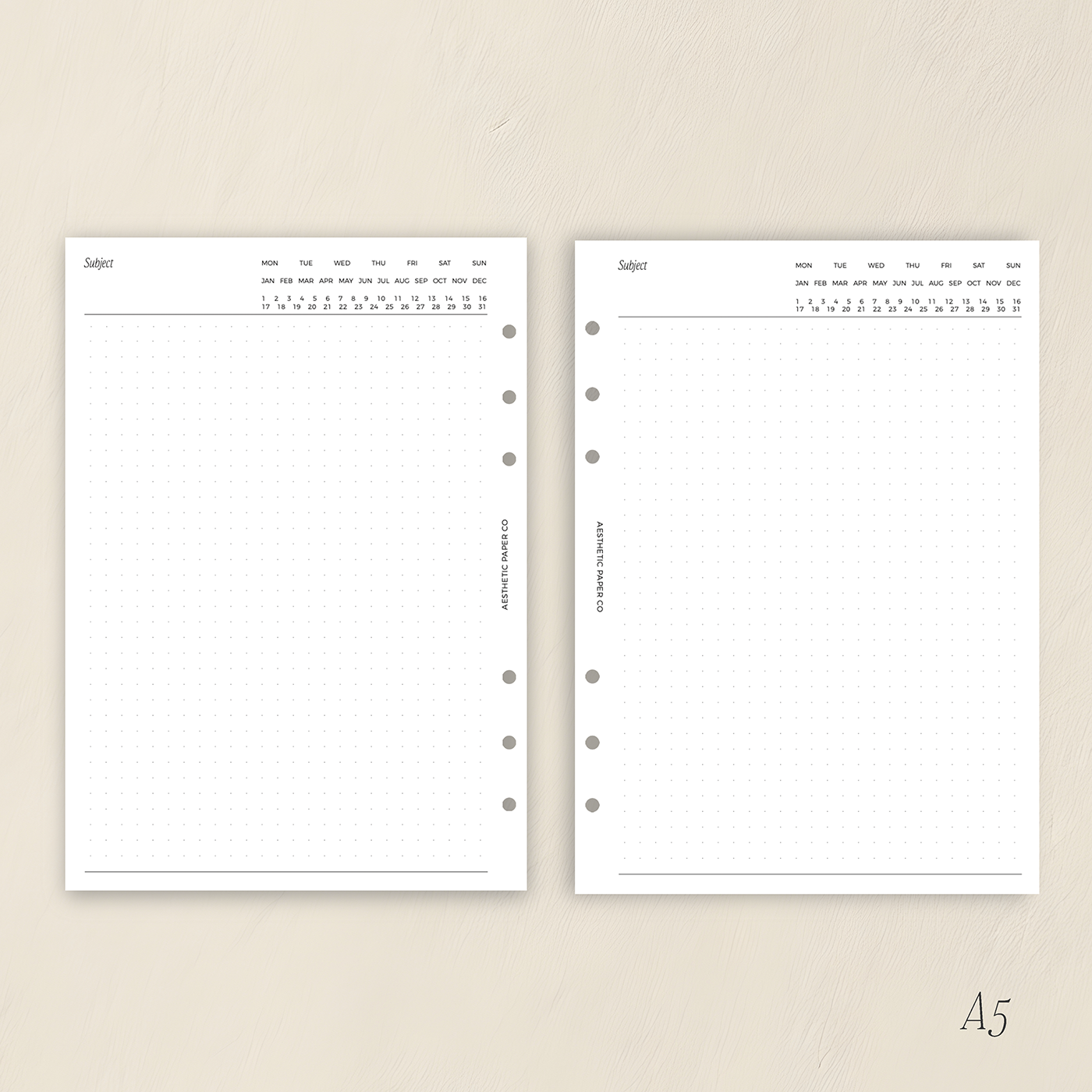 UN08 - Undated Dot Grid Inserts | PDF