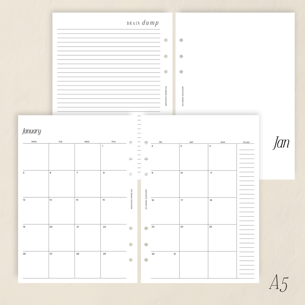 2026 MONTH ON TWO PAGE | MO2P