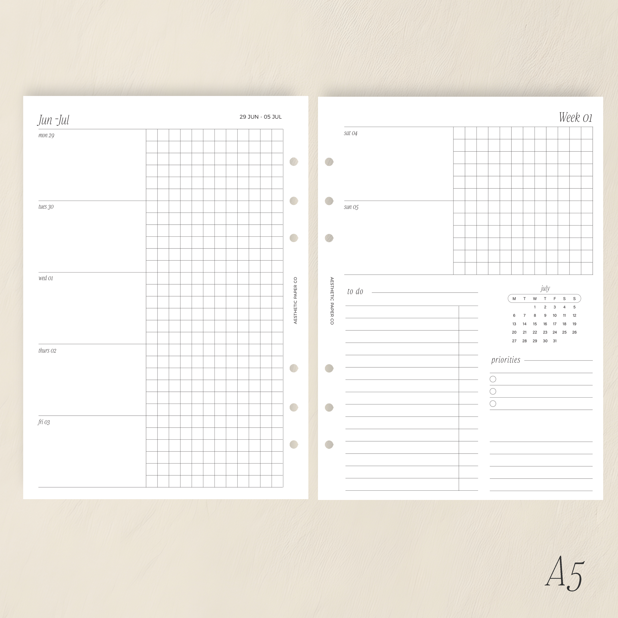 2026/27 WEEK ON TWO PAGE | WO2P GRAPH