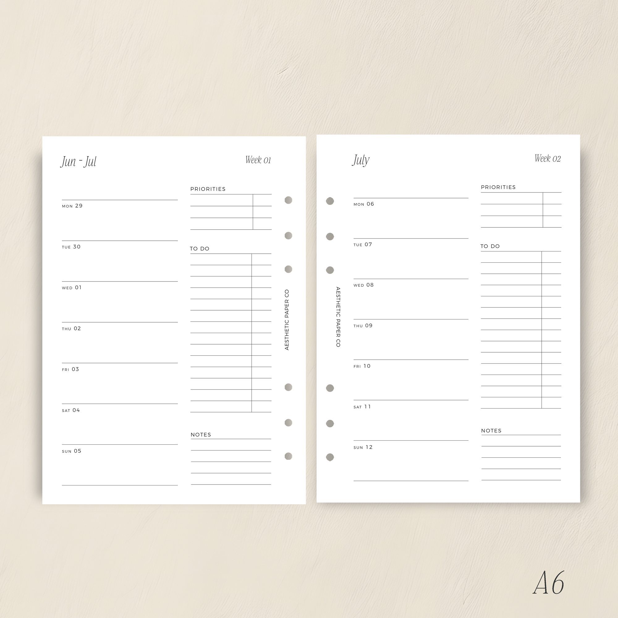 2026/27 WEEK ON ONE PAGE | WO1P