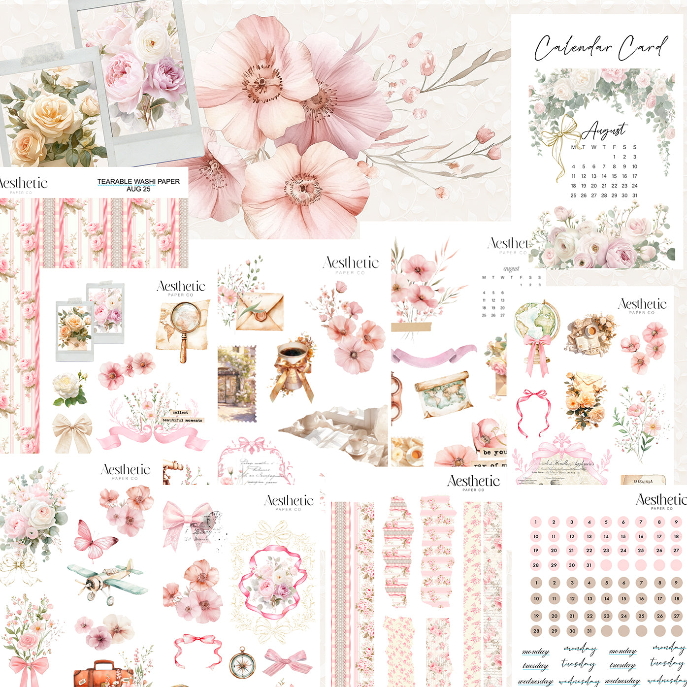 Monthly Planner Sticker Kit | Month to Month