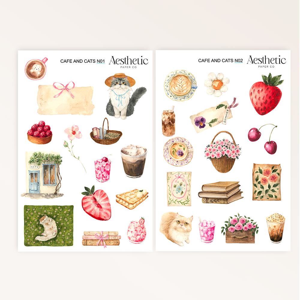CAFE AND CATS | STICKERS