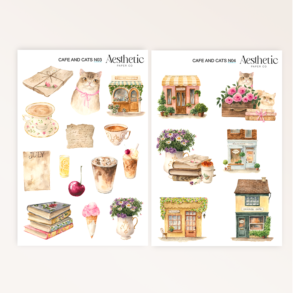 CAFE AND CATS | STICKERS