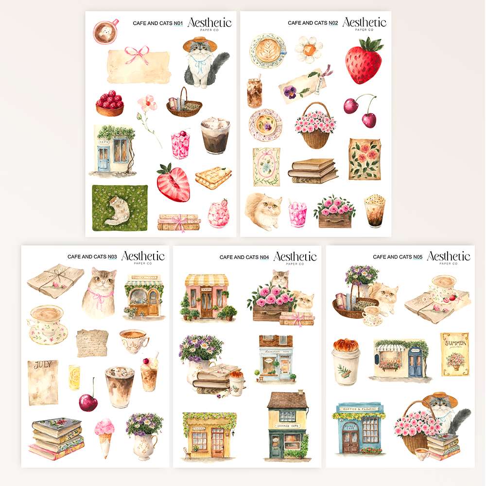CAFE AND CATS | STICKERS