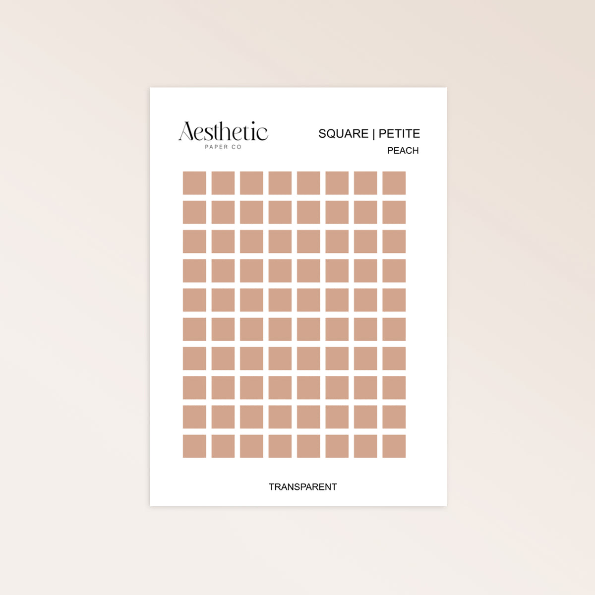 Square Pyment Sticker SQUARE | PETITE