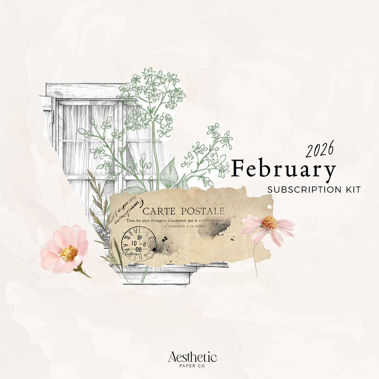 Monthly Planner Kit | February 2026 Sticker Kit
