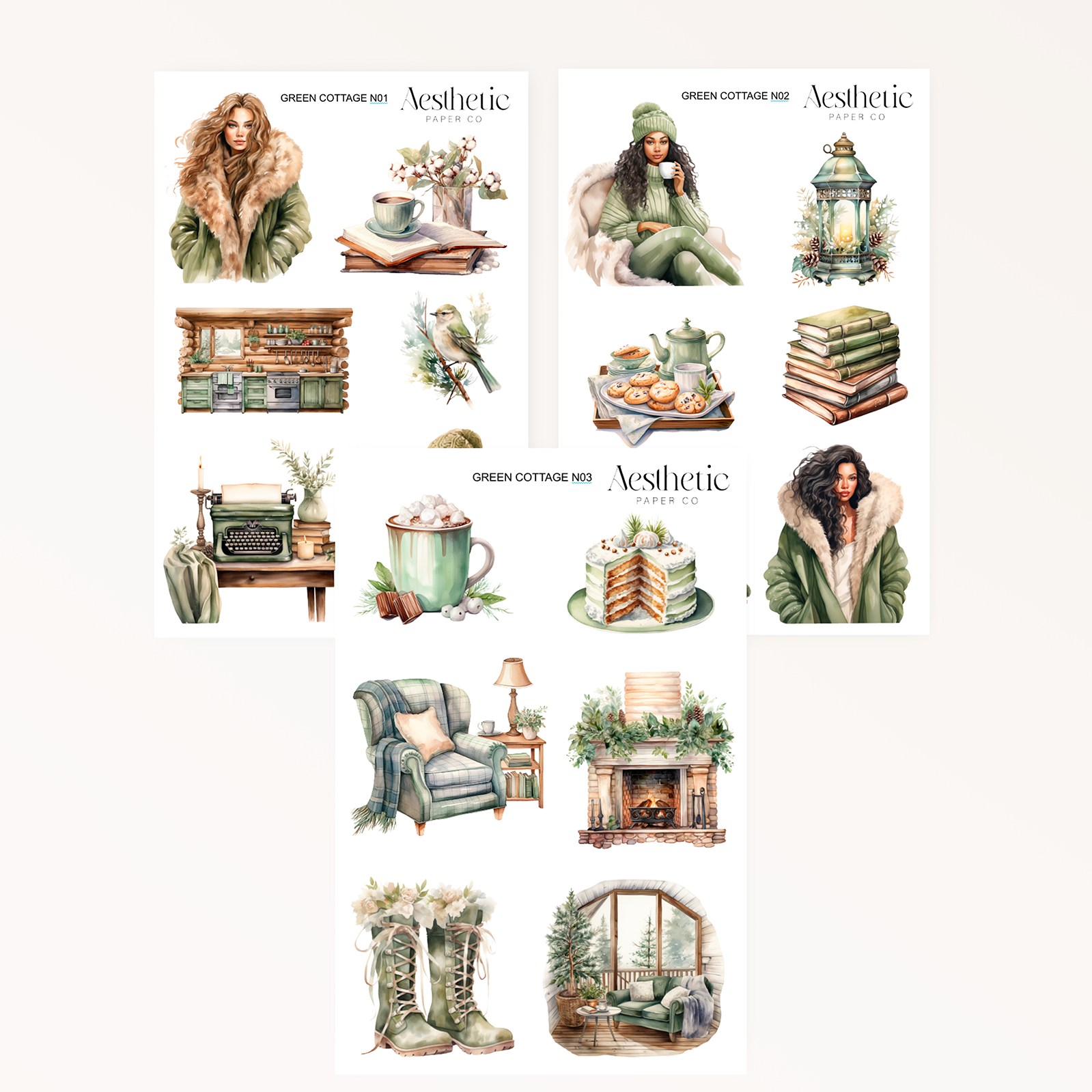 Green Cottage STICKERS