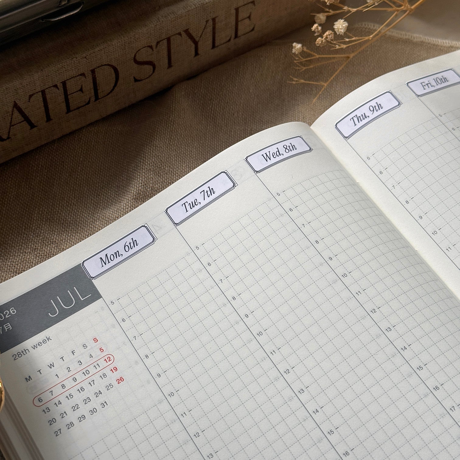 OCTOBER DATE LABELS | 2026 | STICKER