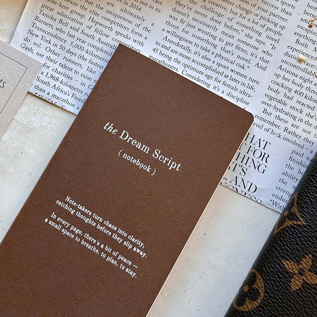 The Dream Script Notebook - 2pack Chestnut
