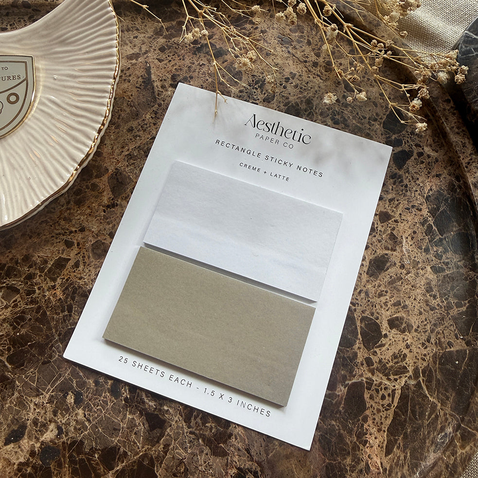 Khaki Rectangle | Sticky Note | B-GRADE