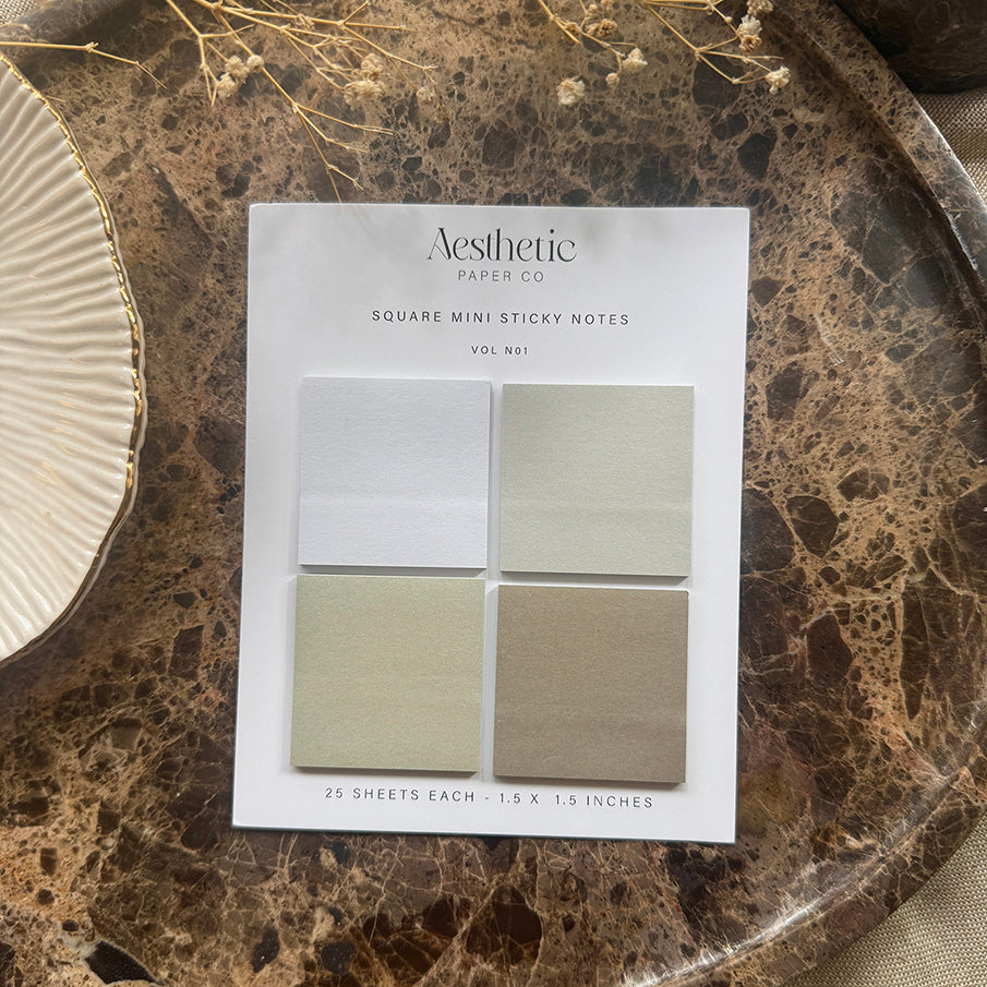 Khaki Square | Sticky Note | B-GRADE