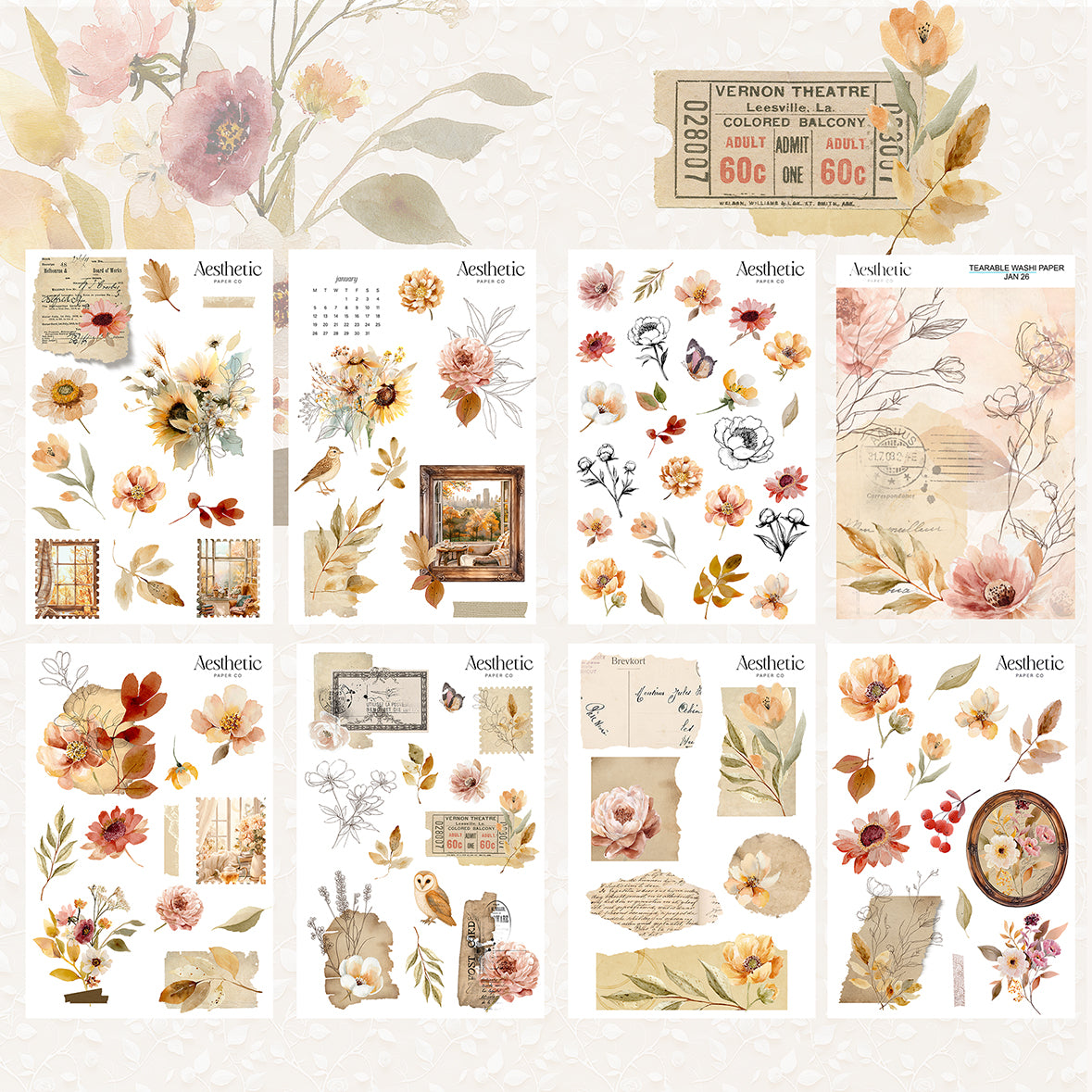 Monthly Planner Kit | January 2026 Sticker Kit