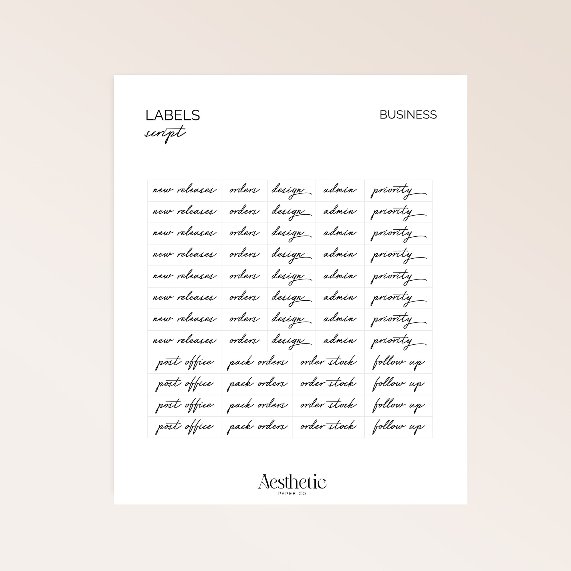 LABELS | BUSINESS