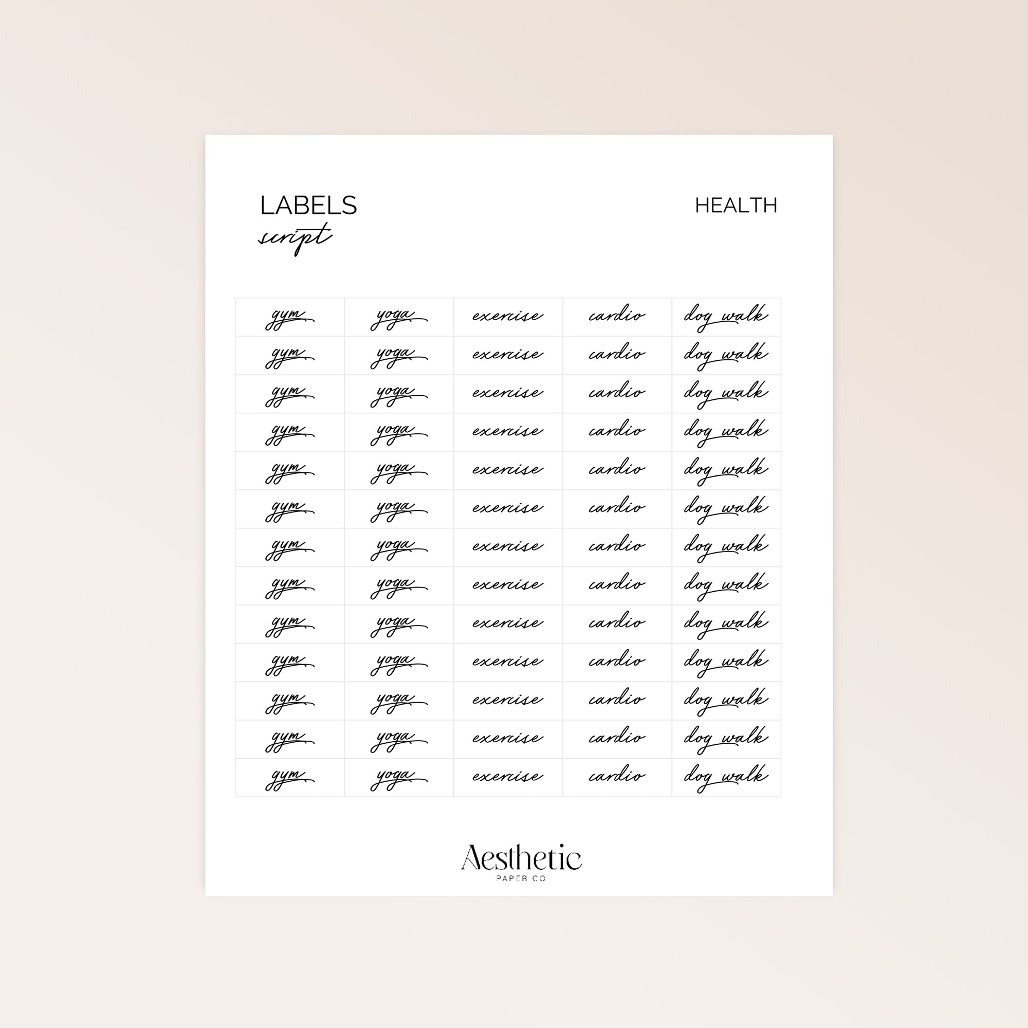 LABELS | HEALTH