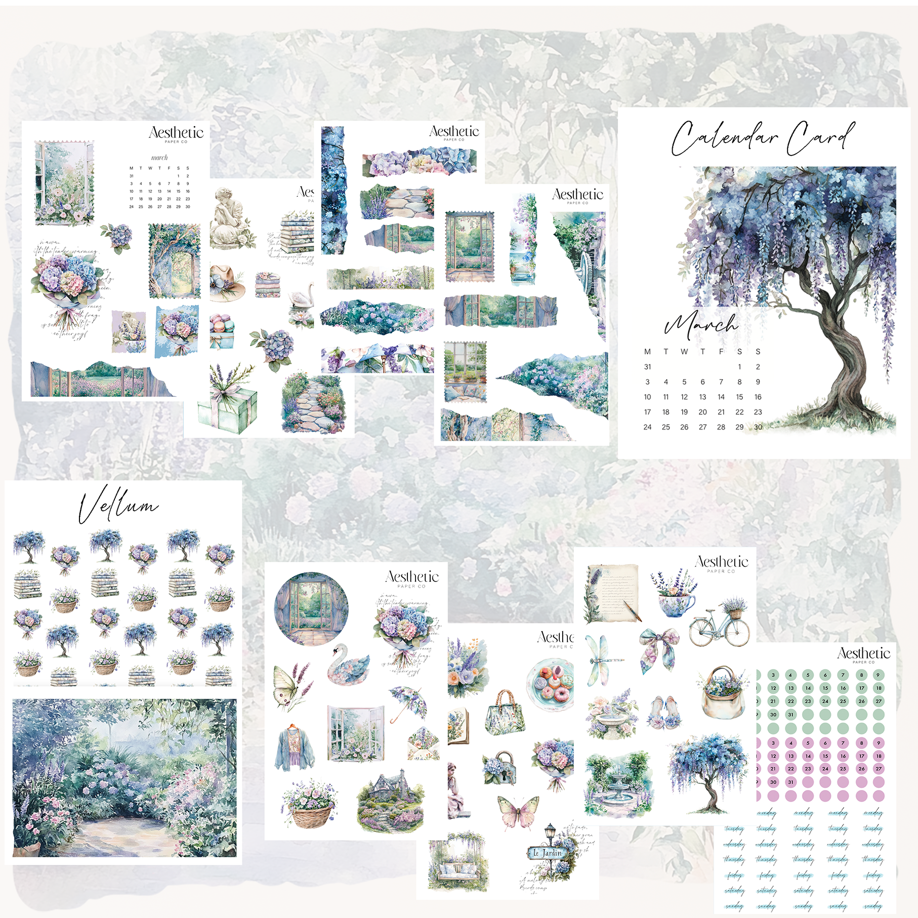 Monthly Planner Kit | March 2025 Sticker Kit