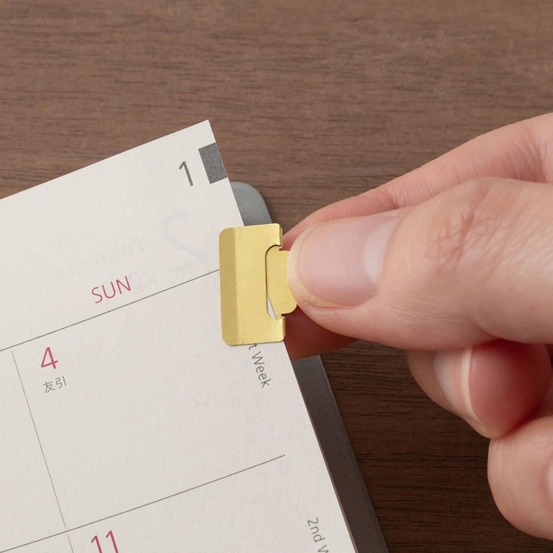 Midori Index Clips - Gold Brass (S)