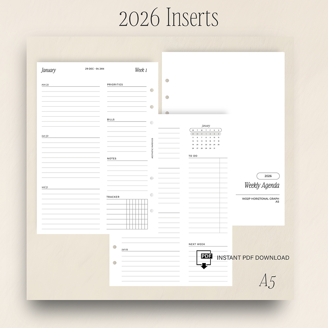 2026 WEEK ON TWO PAGE - WO2P GRAPH | PDF