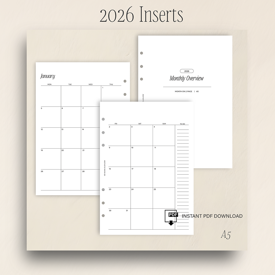 2026 MONTH ON TWO PAGE - MO2P | PDF