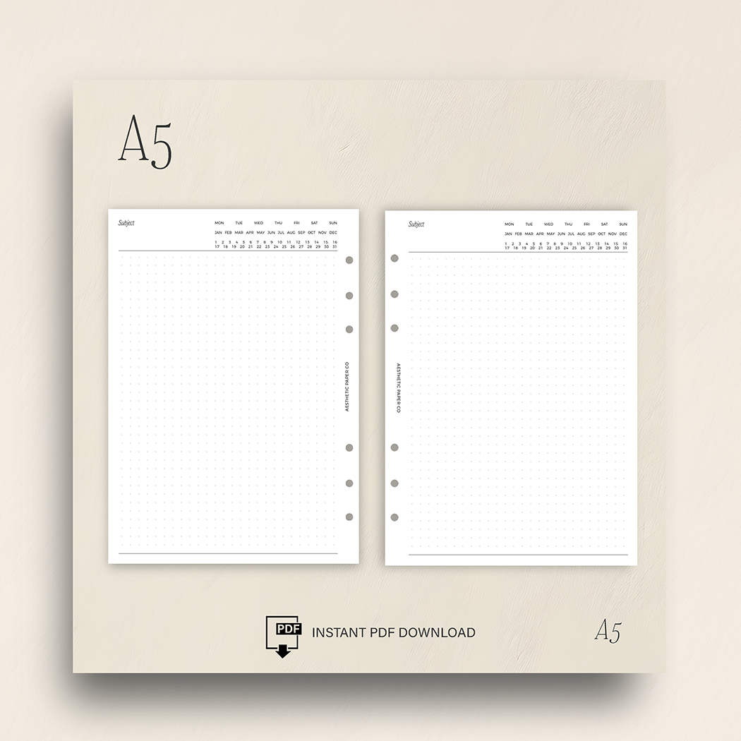 UN08 - Undated Dot Grid Inserts | PDF