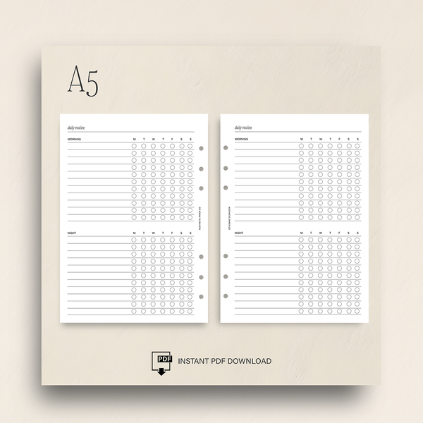 Routine Inerts Daily Routine INSERTS | PDF