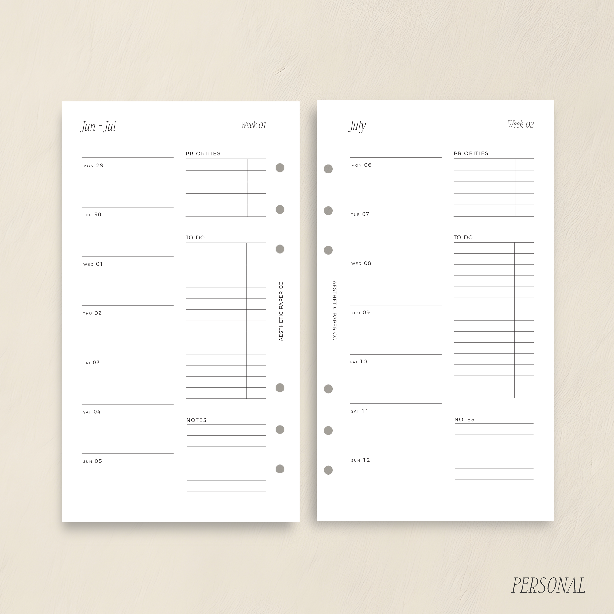 2026/27 WEEK ON ONE PAGE | WO1P