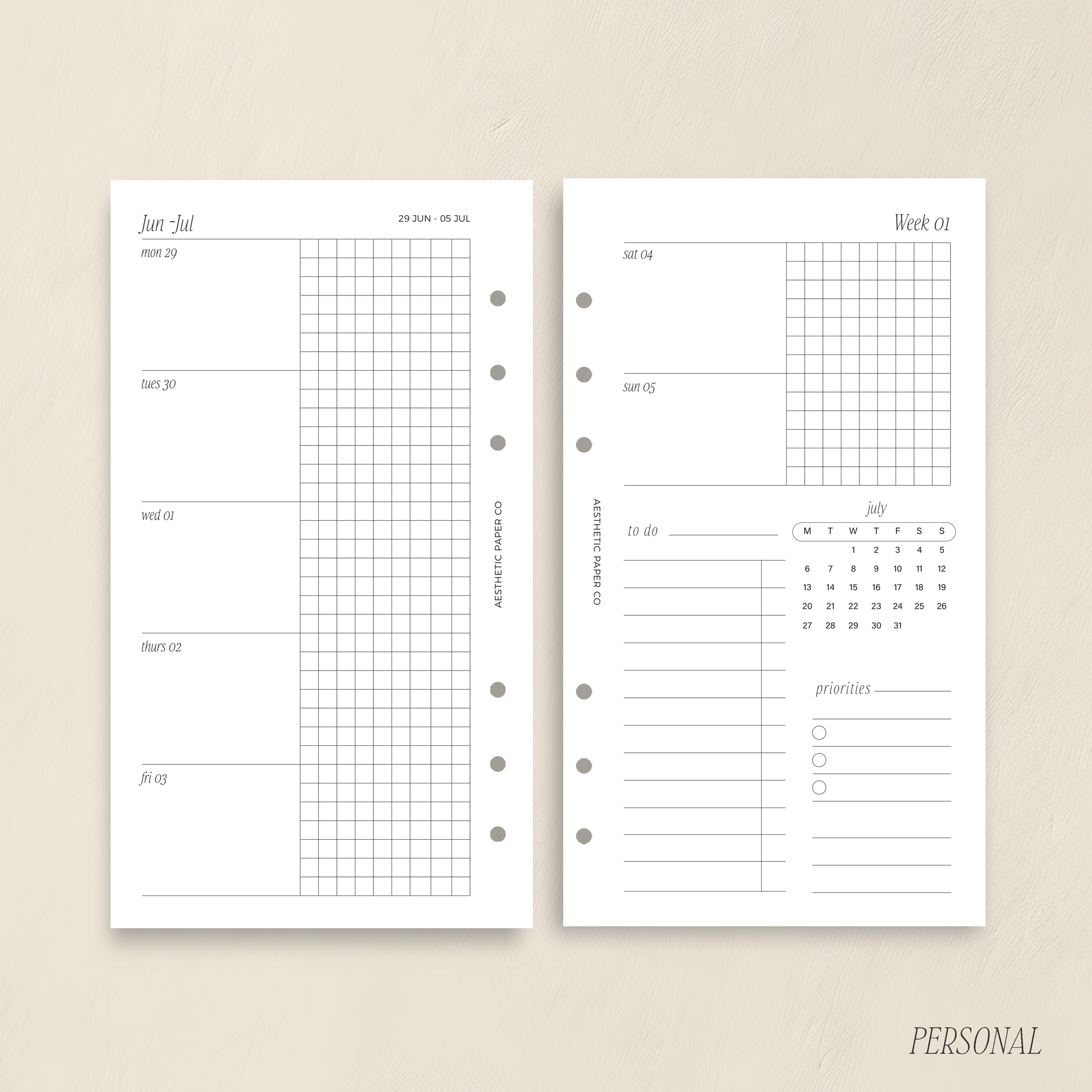 2026/27 WEEK ON TWO PAGE | WO2P GRAPH