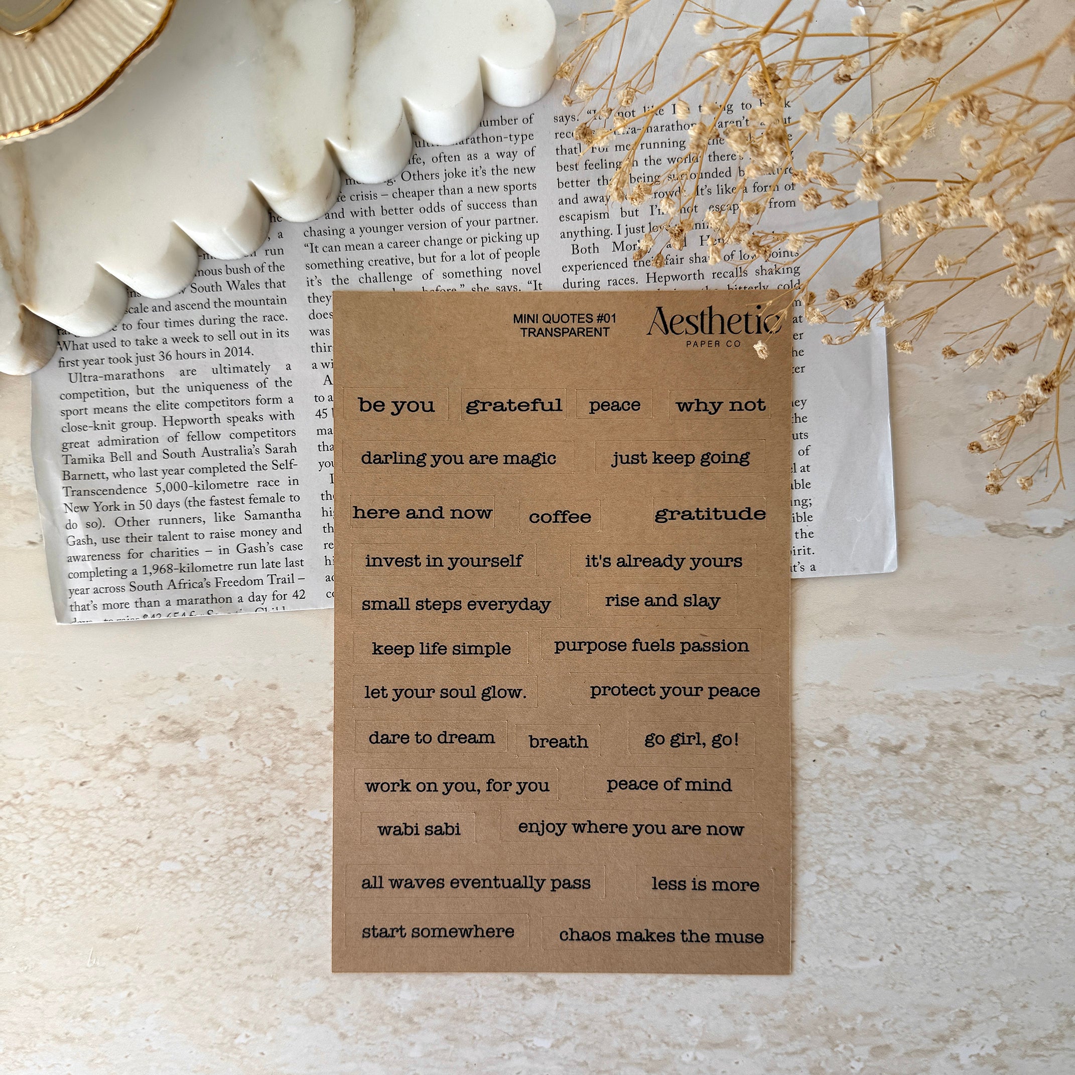 QUOTE #2 KRAFT STICKERS