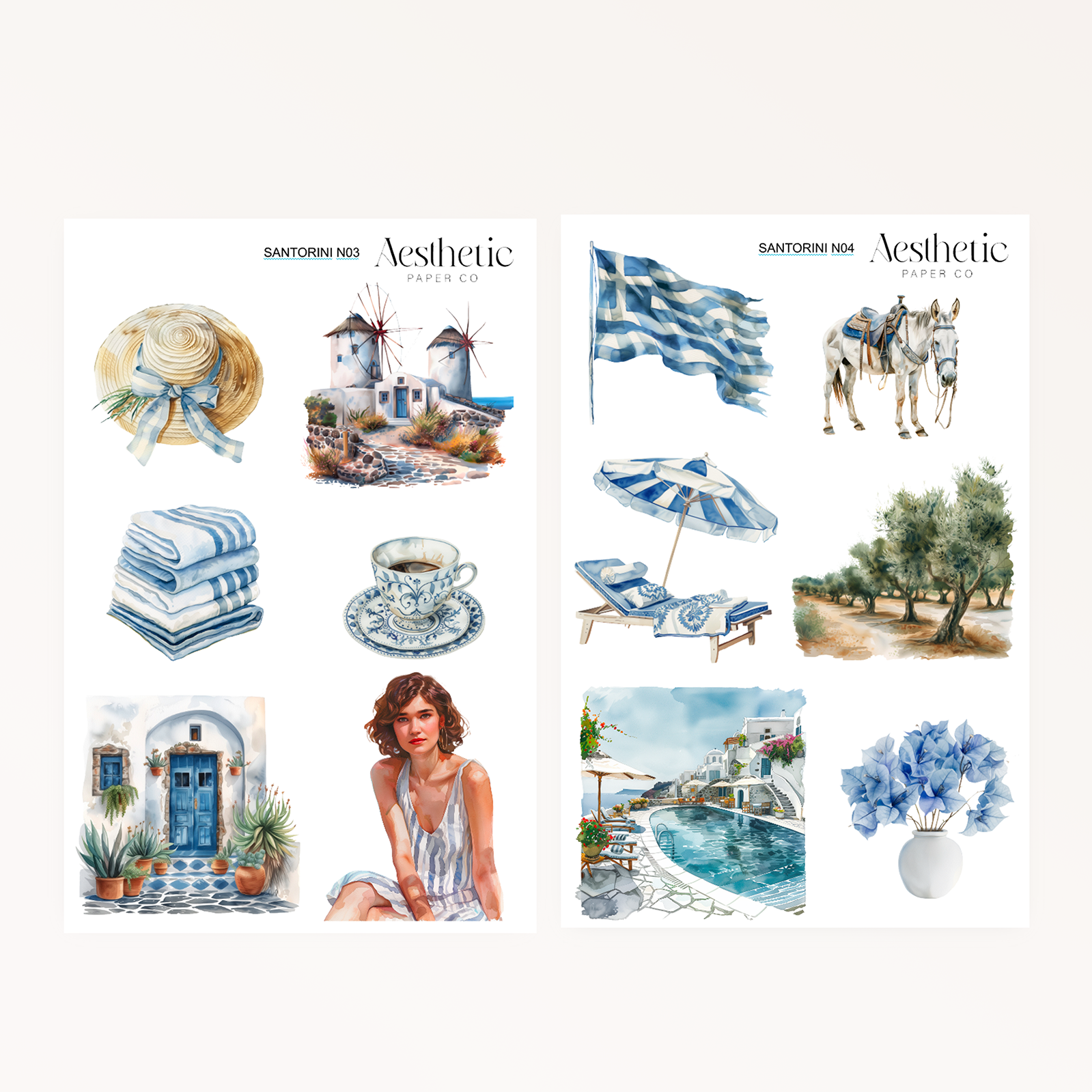 Santorini STICKERS