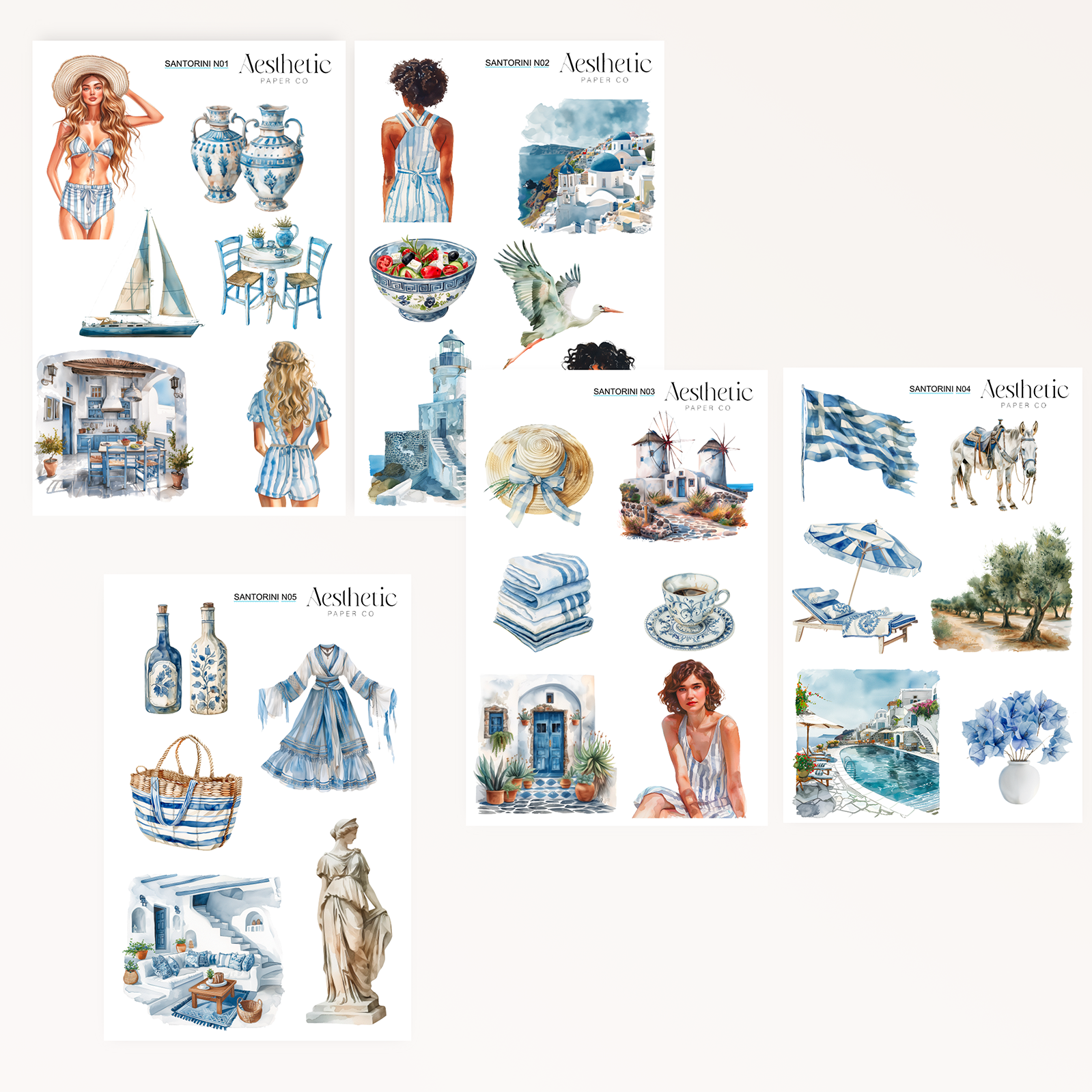 Santorini STICKERS