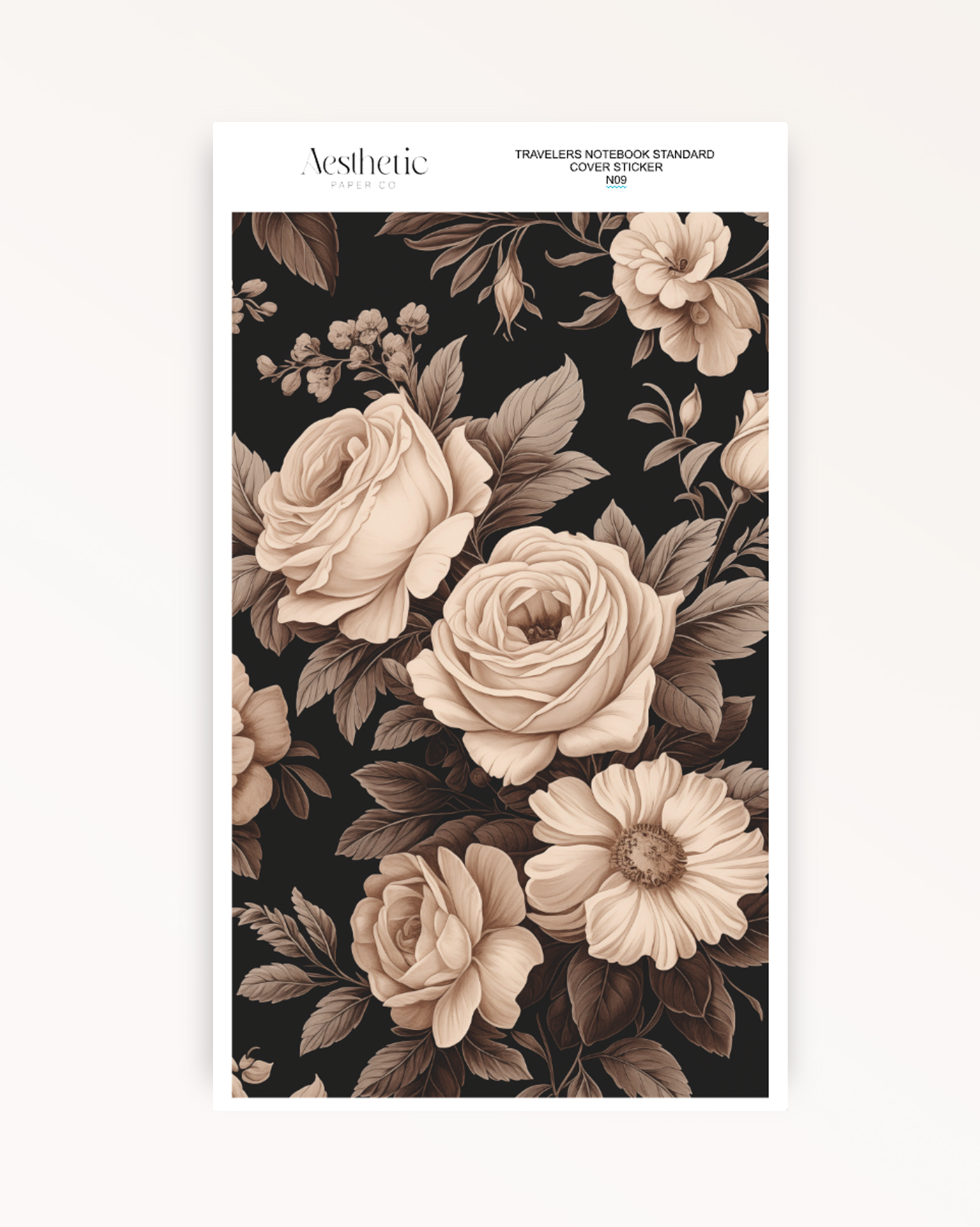 Traveler's Notebook Sticker Cover | Rustic Red  | STANDARD