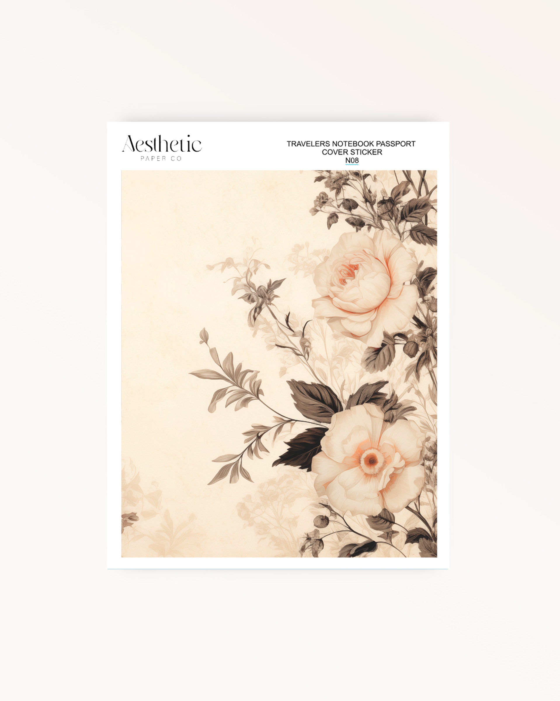 Traveler's Notebook Sticker Cover | Rustic Red | Passport