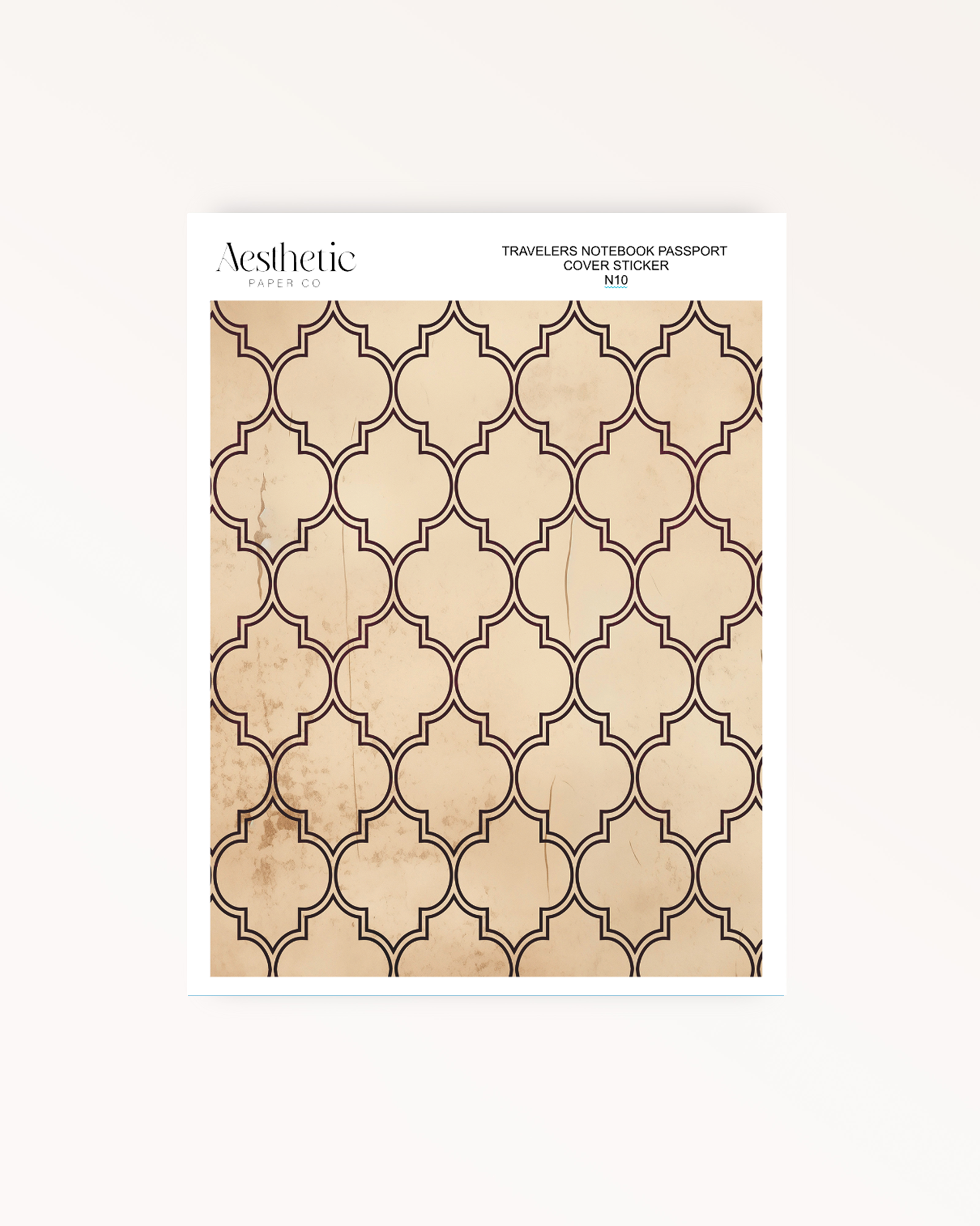 Traveler's Notebook Sticker Cover | Rustic Red | Passport