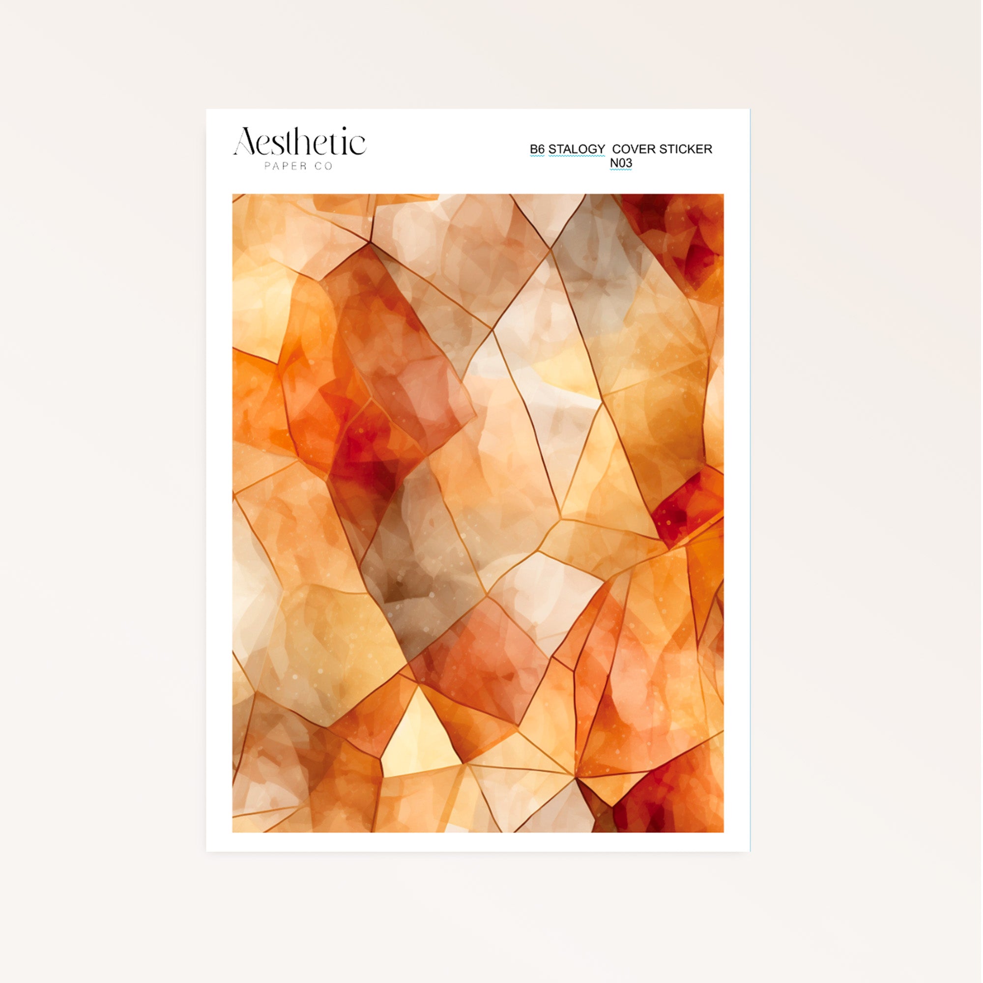 B6 Stalogy Sticker Cover | WARM BROWNS