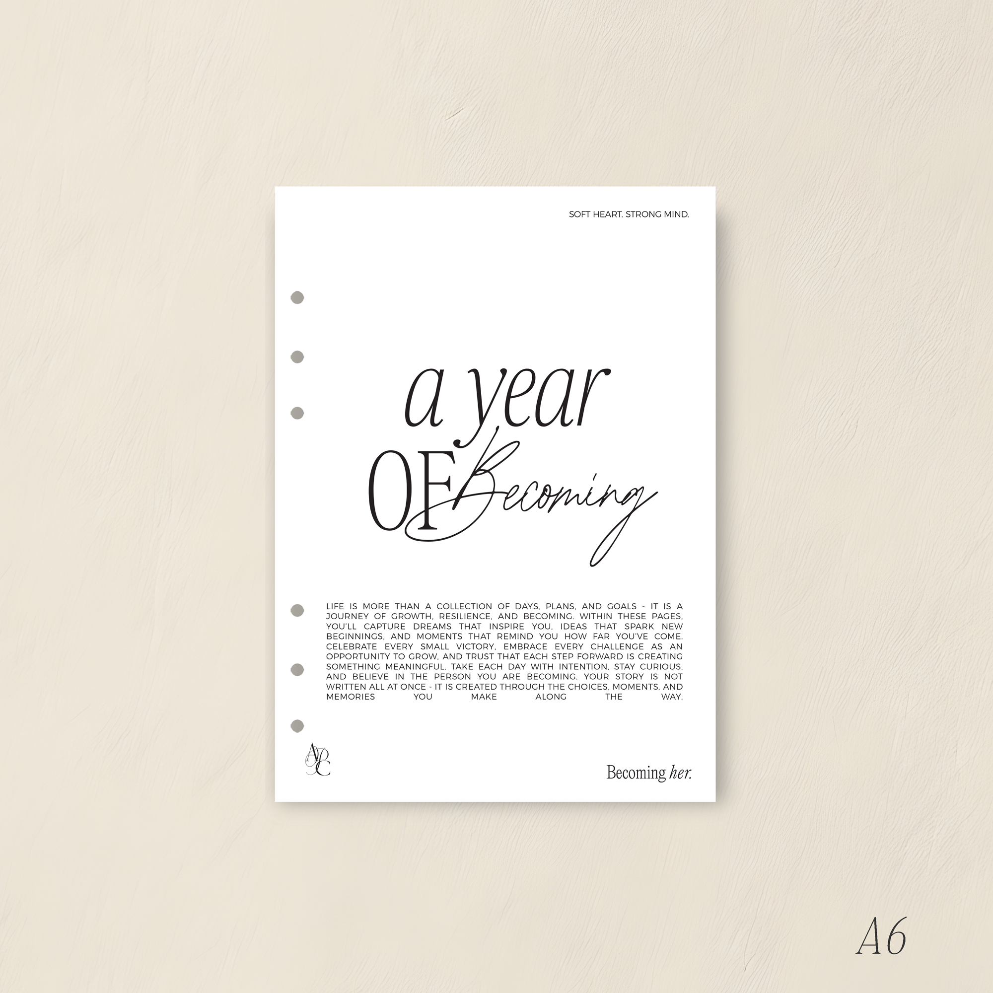 YEAR OF BECOMING DASHBOARD