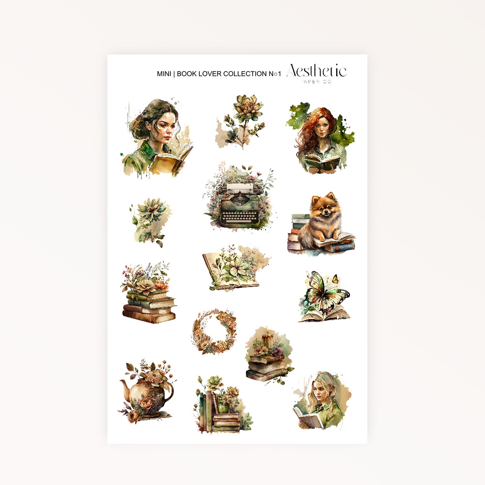 MINI |  BOOK LOVER COLLECTION N01 | STICKERS