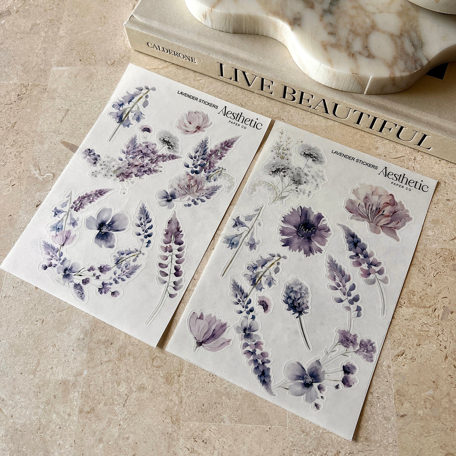 LAVENDER STICKERS