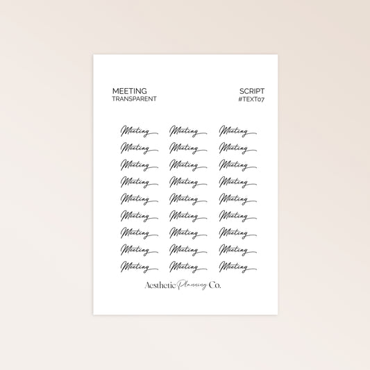 LABEL | MEETING