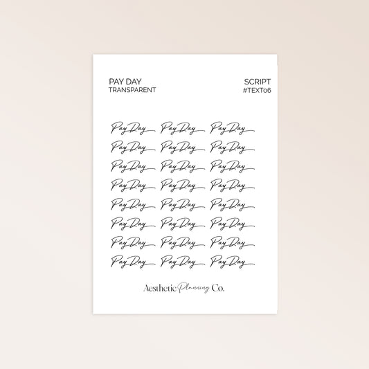 LABEL | PAY DAY